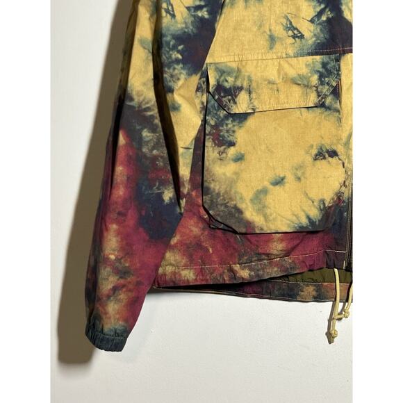The North Face Women's EUC Tie Dye Printed Ripstop Wind Hoodie Jacket L Full Zip - Picture 3 of 7
